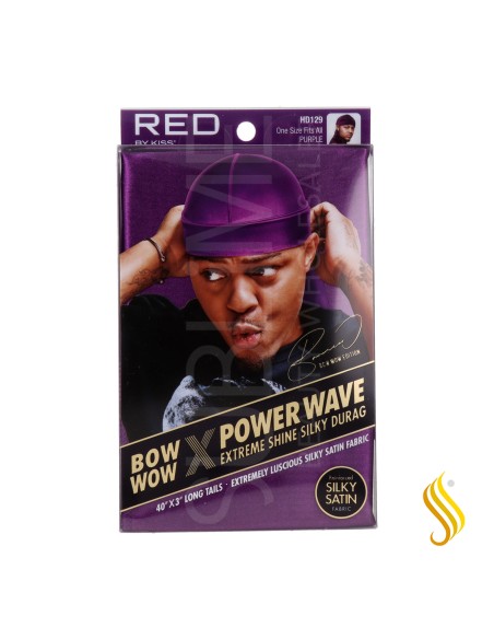 Red Kiss Power Wave Extreme Silky Durag Purple Capa De Cabello